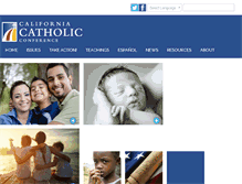 Tablet Screenshot of cacatholic.org